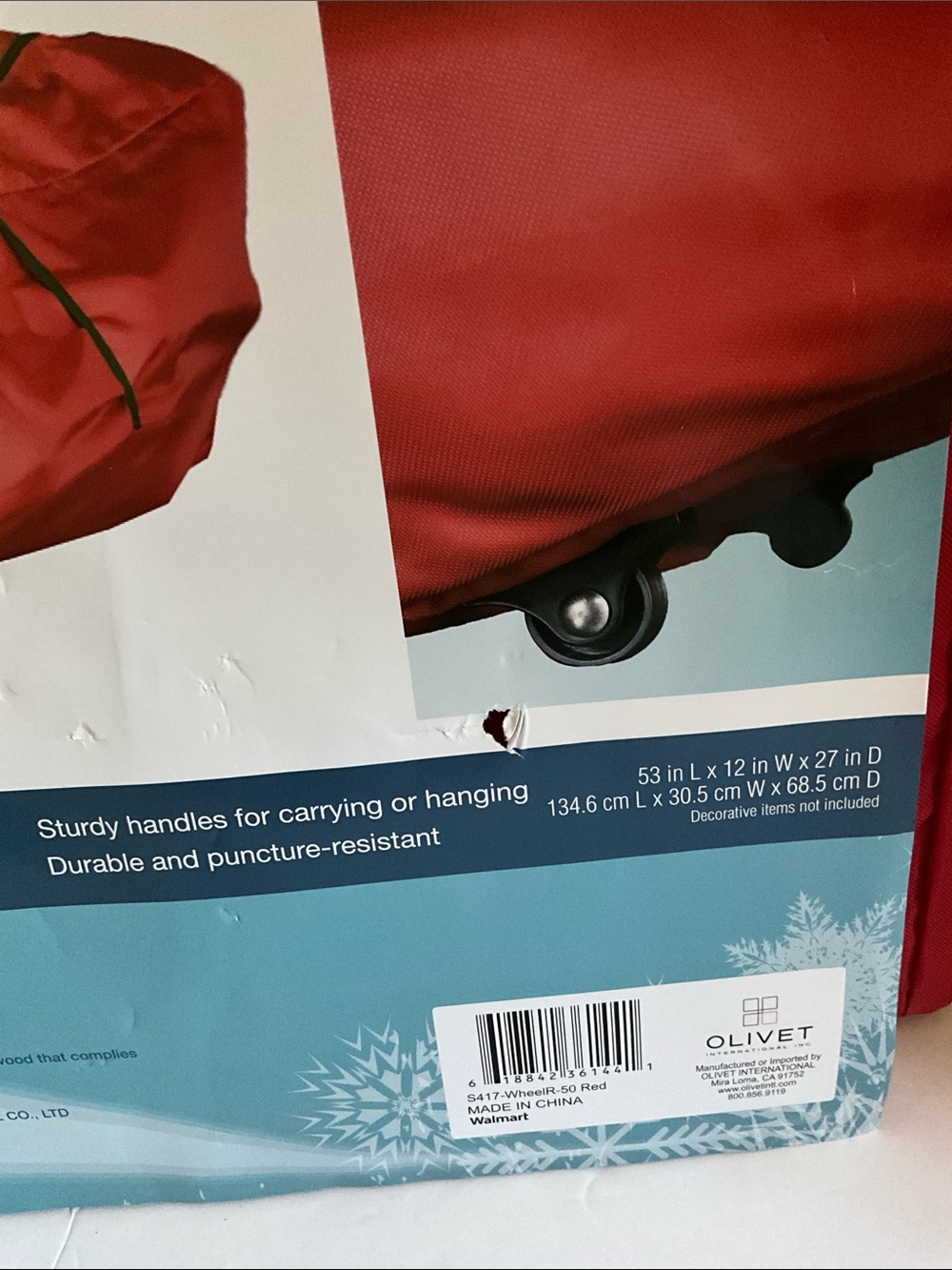 Rolling Tree Storage Bag - Red - Picture 3 of 4
